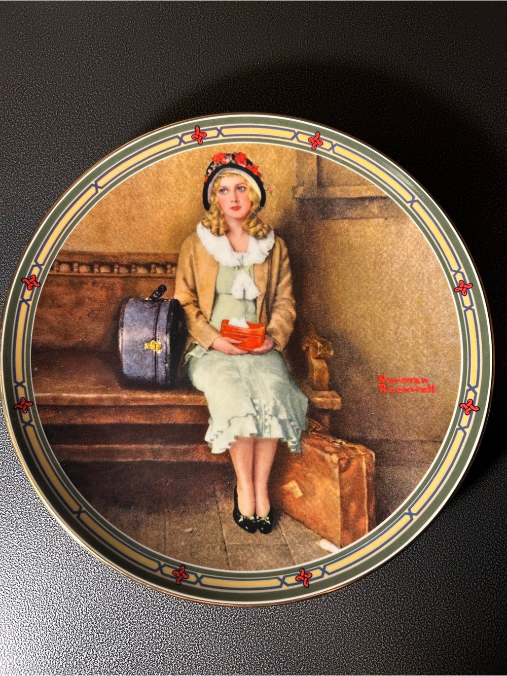NORMAN ROCKWELL A Young Girl's Dream Collector Plate Knowles American Dream